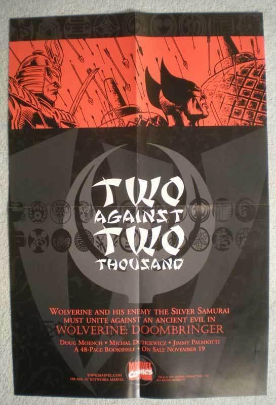 2 AGAINST 2 THOUSAND Promo Poster, Wolverine, Unused, more in our store