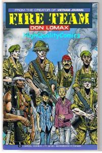 FIRE TEAM #1, VF, Don Lomax, Vietnam War, Zombies, 1990, more Horror in store