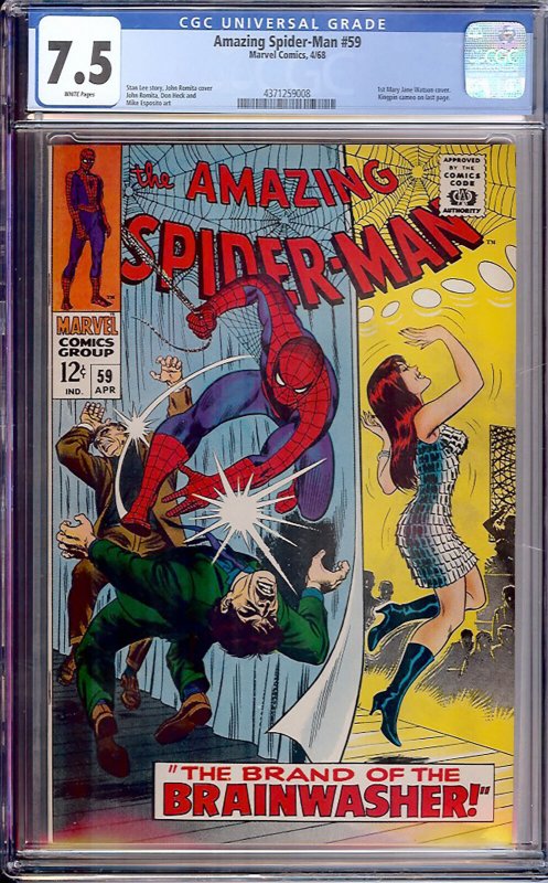 Amazing Spider-Man #59 (Marvel, 1968) CGC 7.5