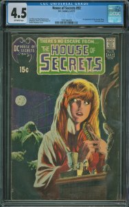 House of Secrets #92 (1971) CGC Graded 4.5 - First appearance of Swamp Thing!