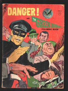 Danger With Green Hornet Coloring Book #1824-4 1966-Van Williams-Bruce Lee-Se...