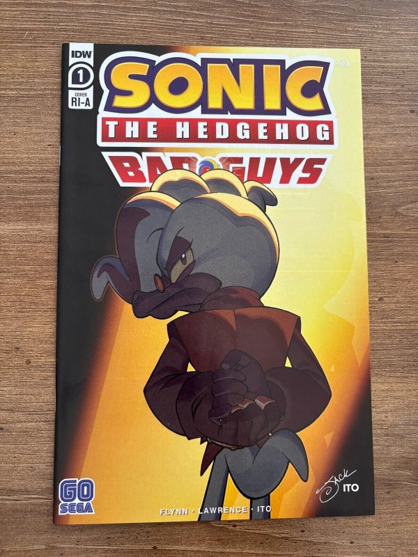 Sonic The Hedgehog Bad Guys # 1 RI-A NM IDW Sega Comic Book Variant Covr 10 J275