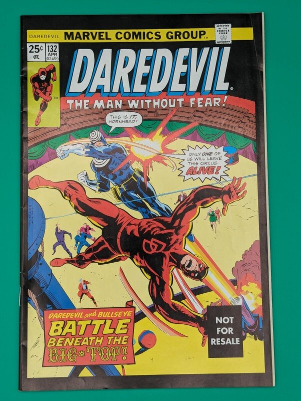 Marvel Comics Daredevil The Man Without Fear! April #132 Issue Comic