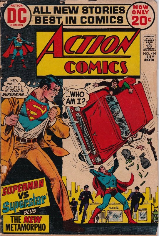 DC Comics! Action Comics! Starring Superman! Issue 414!