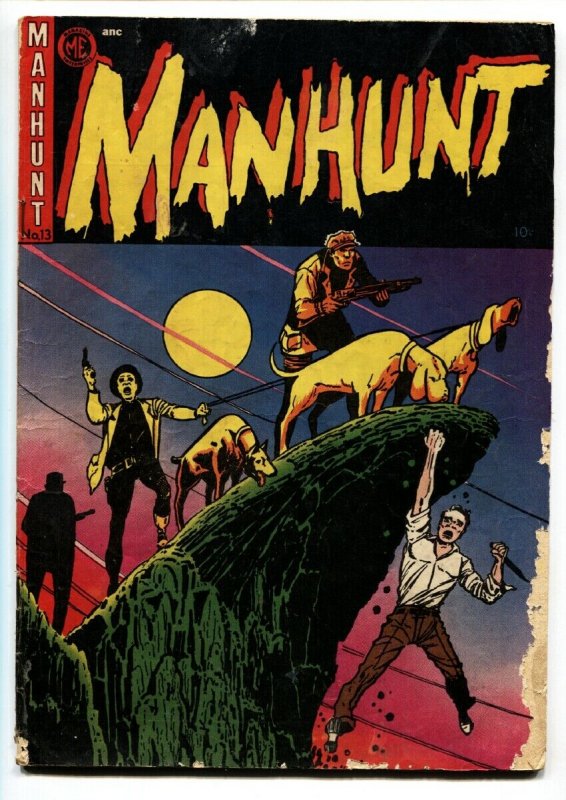 Manhunt #13 Pre-code - Frank Frazetta - LB Cole - Golden-Age Comic Book