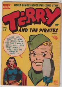 Terry and the Pirates #3 (Apr-47) VG+ Affordable-Grade Terry