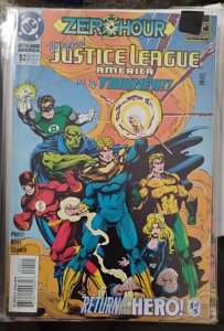 JUSTICE LEAGUE AMERICA  #92 1994 DC COMICS ZERO HOUR  RETURN OF THE HERO