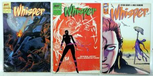 Whisper Lot of 3 #10, 12, 28 (1987) First Comics 1st Print Comic Books