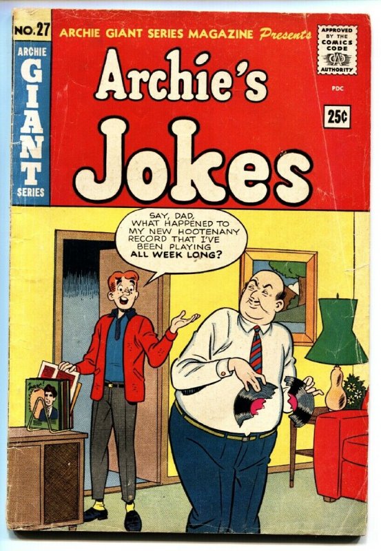 Archie Giant Series #27 1964 Archie's Jokes-Record gag cover