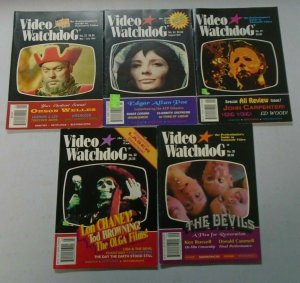 Video Watchdog lot 10 different early issues avg 6.0 FN (1990-96)