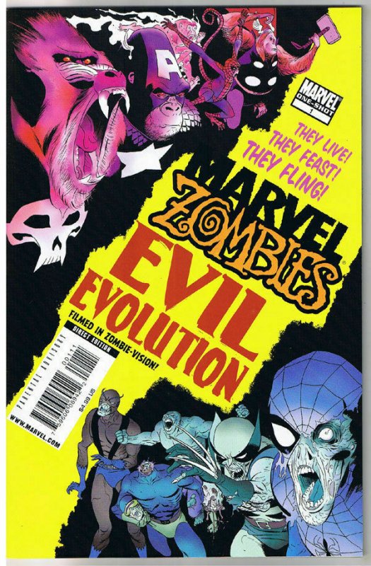 MARVEL ZOMBIES EVIL EVOLUTION #1, NM-, Wolverine, Apes, 2010, more MZ in store