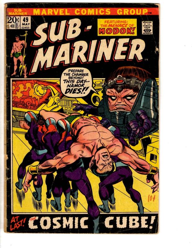 Lot Of 4 Prince Namor Sub-Mariner Marvel Comic Books # 48 49 50 51 VG Range RH2