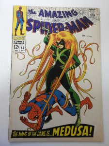 The Amazing Spider-Man #62 (1968) VG+ Condition moisture stain