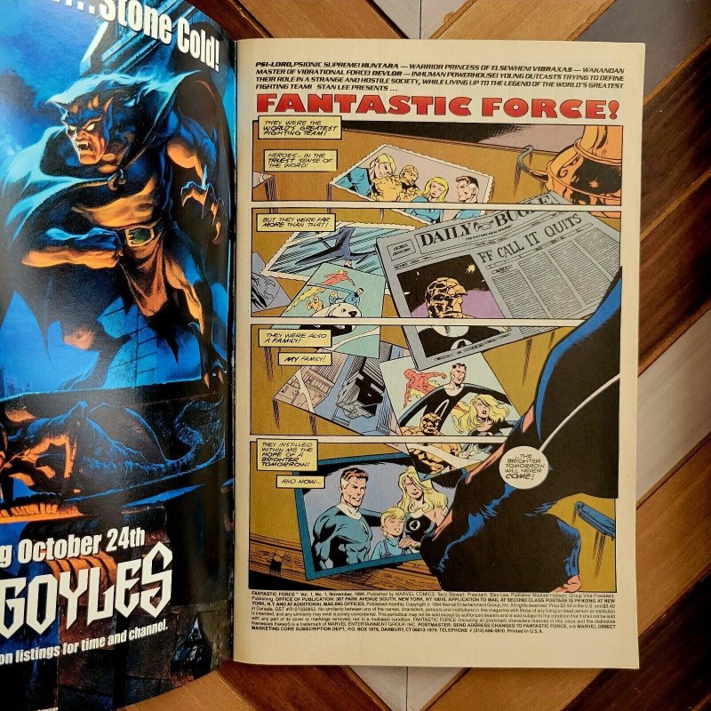 FANTASTIC FORCE #1 NM, unread (Marvel 1994) Premiere issue, 1st team appearance