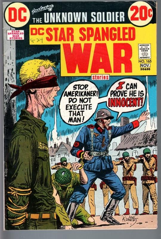 STAR SPANGLED WAR STORIES #165-1972-DC WAR COMIC-BRONZE AGE-VG/FN VG/FN