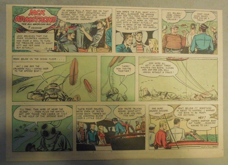 Jack Armstrong The All American Boy by Bob Schoenke 12/28/1947 Half Size Page !