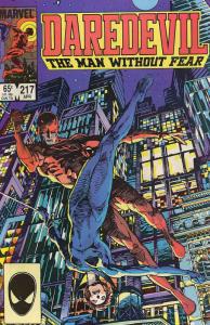 Daredevil #217 VG ; Marvel | low grade comic Barry Windsor-Smith Black Widow