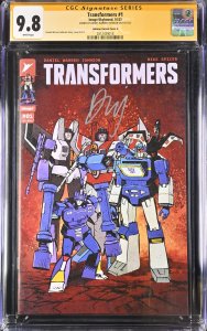 TRANSFORMERS #1 IMAGE 2023 DANIEL WARREN JOHNSON VARIANT SIGNED CGC SS 9.8