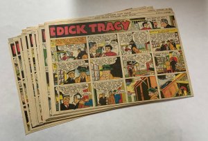 Dick Tracy Newspaper Comics Sundays 1947 InComplete Year Great Shape 49 Total