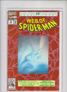  WEB OF SPIDER-MAN #90 1992 MARVEL / 30TH ANNIVERSARY  EDITION / HIGH QUAL