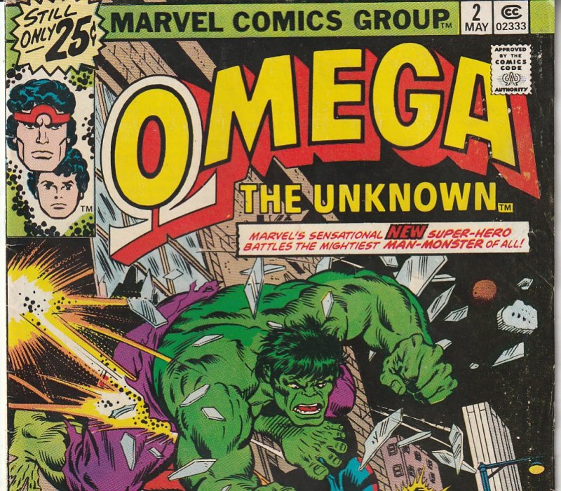 Omega The Unknown(vol. 1) # 2  Incredible Hulk appearance