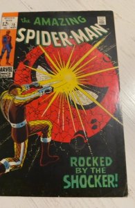 The Amazing Spider-Man #72 (1969) rocked by the shocker