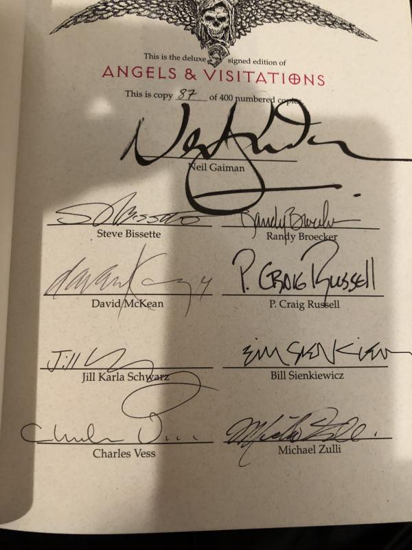 Neil Gaiman; Angel’s Visitations, signed limited edition