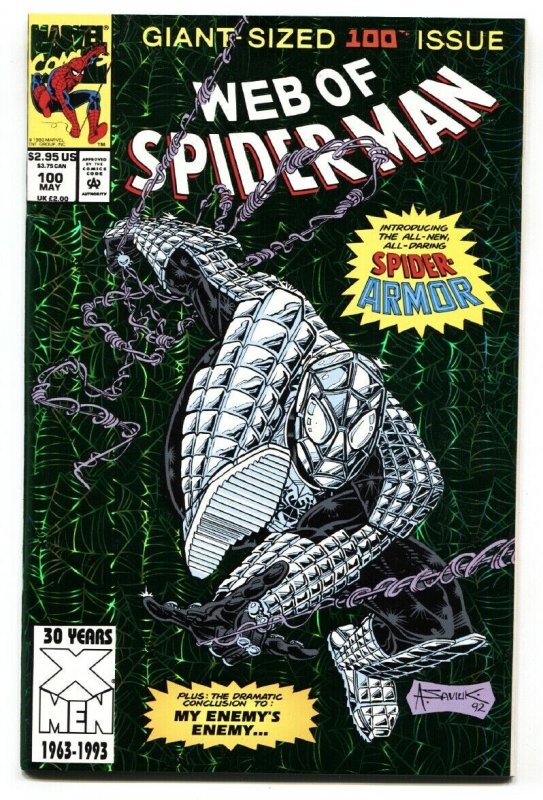 Web Of Spider-Man #100 comic book-Night Watch origin-1st SPIDER-ARMOR