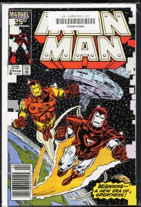 Iron Man #215 Newsstand Edition (1987) Iron Man