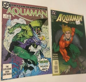 Lot Of 4 Aquaman DC Comic Books # 2 2 3 4 Superman Batman Wonder Woman 65 MT2