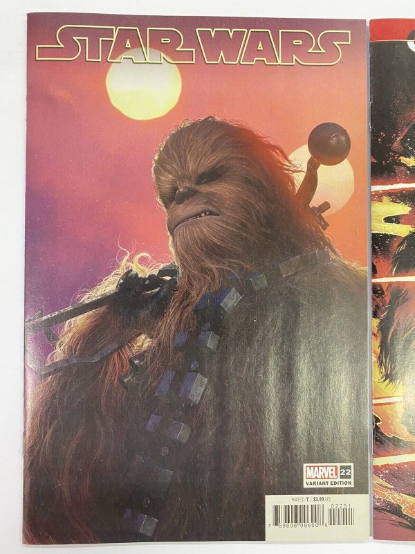 Star Wars #22 CVR A + 1:25 Rahzzah Variant Marvel Comics 2022 IN-HAND SHIPS NOW!