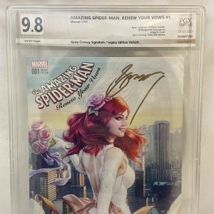 AMAZING SPIDER-MAN: RENEW YOUR VOWS #1 PGX 9.8 NM/MT SIGNED BY GERRY CONWAY!