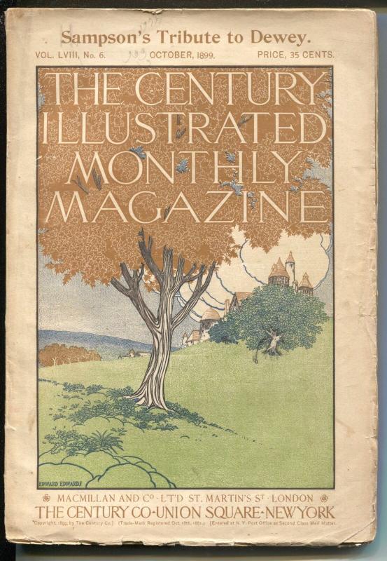 Century Illustrated Monthly Magazine 10/1899-Edward Edwards cover-pulp format...