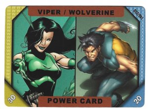 2001 Marvel Recharge: Power Card - Viper/Wolverine