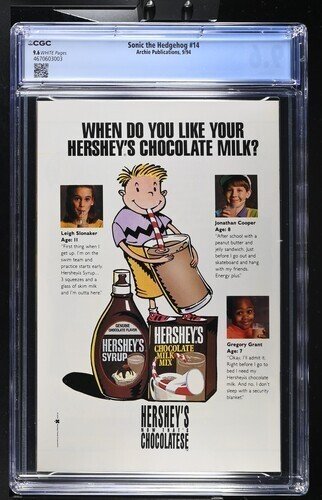 Sonic the Hedgehog #14 1994 Archie Publications CGC 9.6 White Pages 003