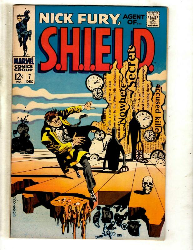 Nick Fury Agent Of Shield # 7 VF Marvel Comic Book Avengers Steranko Cov JF23