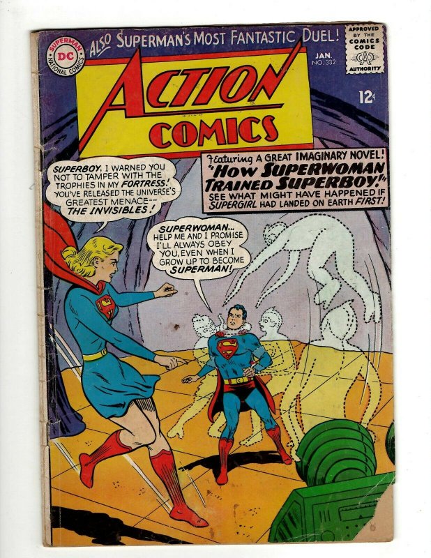 Action Comics # 332 VG- DC Comic Book Superman Batman Green Lantern Flash KD1