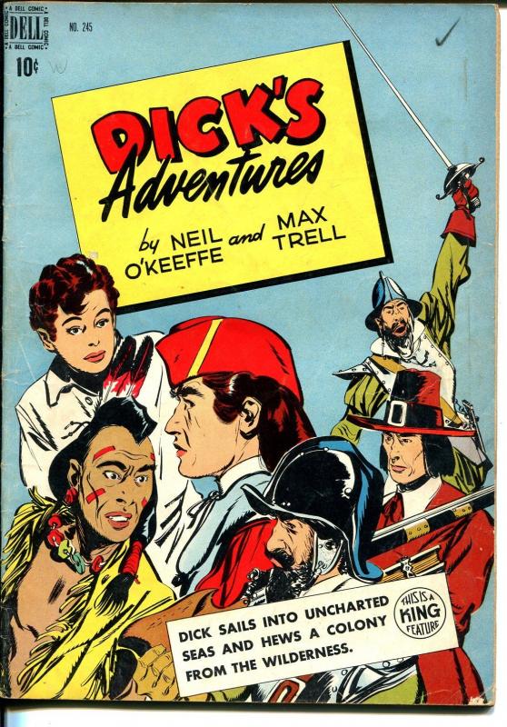 Dick's Adventures- Four Color Comics #245 1945-Dell-newspaper comic strips-VG/FN