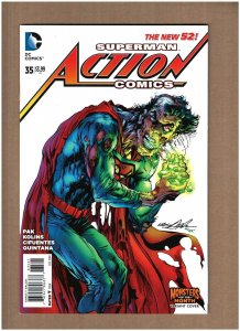 Action Comics #35 DC Comics 2014 New 52 Superman Monsters Variant NM- 9,.2