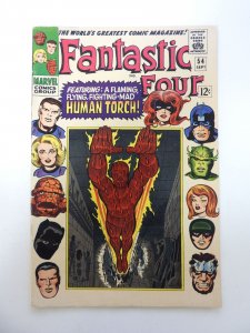 Fantastic Four #54 (1966) FR/GD condition 2 pieces cut out ad page