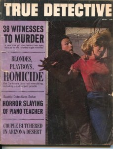 True Detective 7/1964-MacFadden-horror slaying of piano teacher-D L Champion ...
