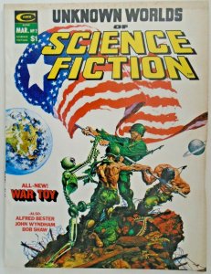 mm Unknown World of Science Fiction (1975, Marvel) #1vf/nm, 2vf, Ann 1fn (3 bks) 