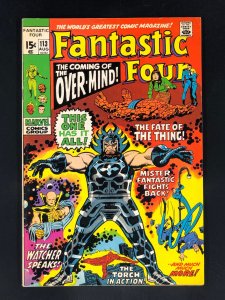 Fantastic Four #113 (1971) 1st Appearance of Over-Mind