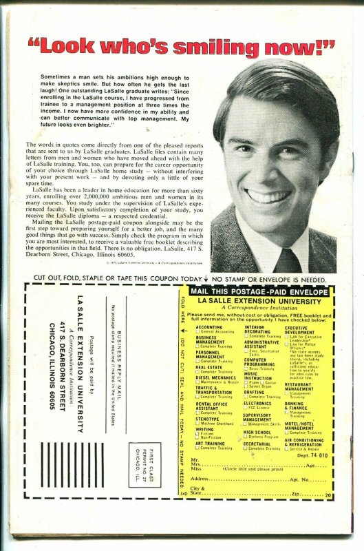 My Love #39 1975-Marvel-romance stories-rare final issue-disturbed parents-G/VG