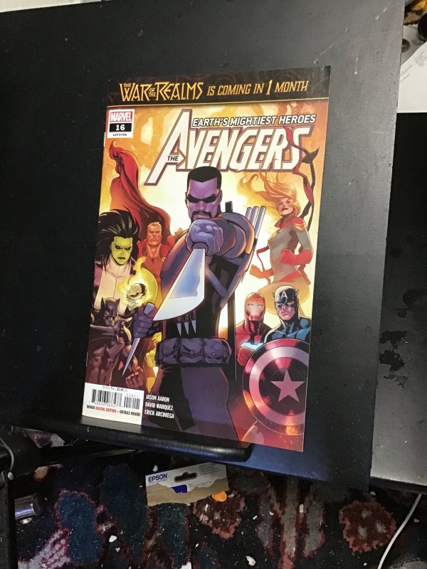 Avengers #16 (2019) ghost rider cameo! Black panther cover! Super high grade NM+