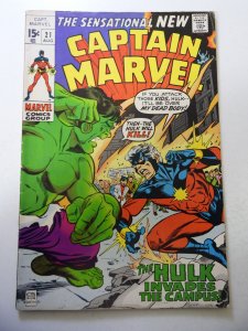 Captain Marvel #21 (1970) FN+ Condition