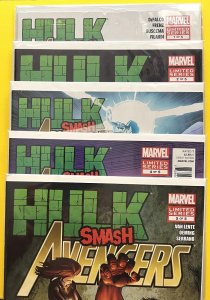 Hulk Smash Avengers 1 2 3 4 5 COMPLETE SET (2012)