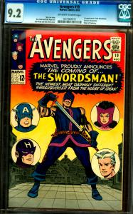 Avengers #19 CGC Graded 9.2 1st Swordsman, Origin Hawkeye