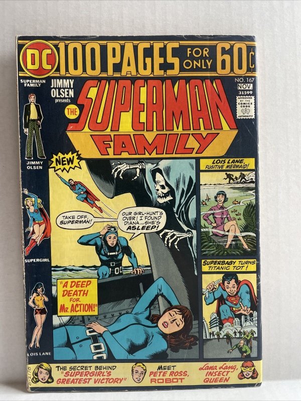 Superman Family #167 Low Grade DC 100 Page Super Spectacular