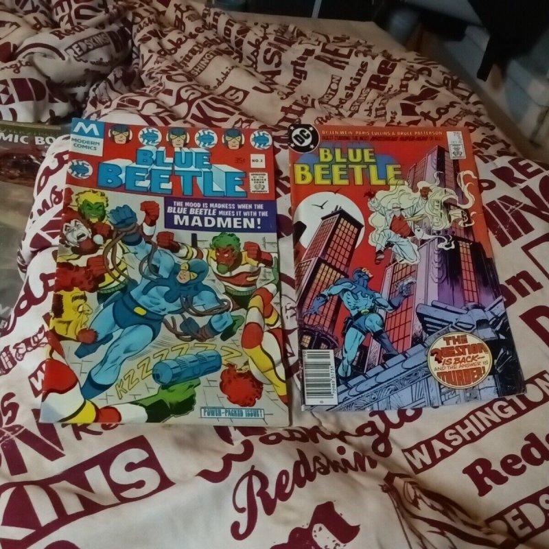 Blue Beetle #3 Modern 1977 #5 DC 1986 Comics Lot Run Set Collection The Question